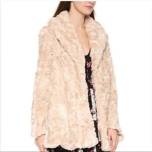 Free People Faux Fur Swing Bliss Coat
